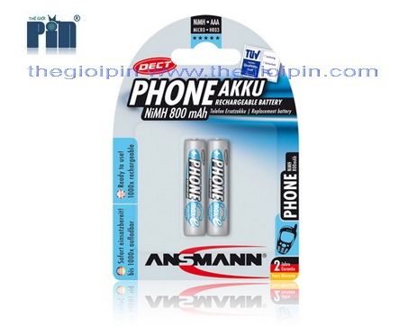 ANSMANN Pin sạc cao cấp NiMH HR03 AAA-800mAh - BL2 - 5035332