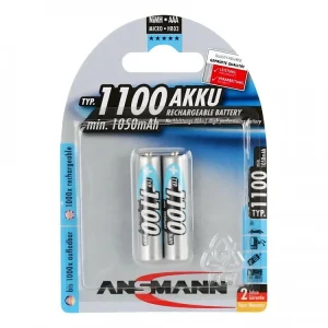 Pin Sạc AAA 1100 BL2 ANSMANN vỉ 2 viên