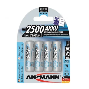 Pin Sạc AA-2500mAh ANSMANN (Vỉ 4 viên)