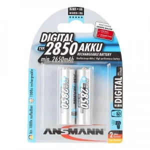 Pin Sạc AA 2850 BL 2 ANSMANN Vỉ 2 viên