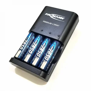 Combo Bộ sạc ANSMANN POWERLINE 4 Smart kèm 4 pin AA-2850-US