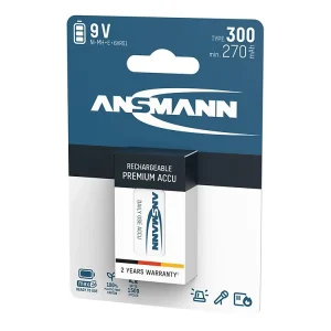 Pin sạc 9V - 300mAh ANSMANN
