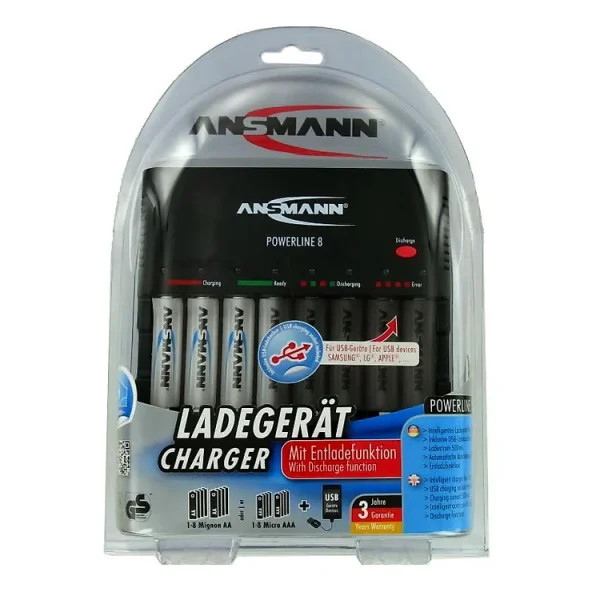 Bộ sạc Pin ANSMANN POWERLINE 8