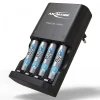 Combo Bộ sạc ANSMANN POWERLINE 4 Smart kèm 4 pin AAA-800mAh