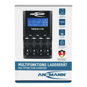 Bộ sạc, xả, đo dung lượng pin AA - AAA ANSMANN PowerLine 4.2 Pro