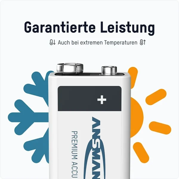 Pin sạc 9V - 300mAh ANSMANN