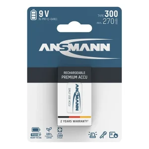 Pin sạc 9V - 300mAh ANSMANN