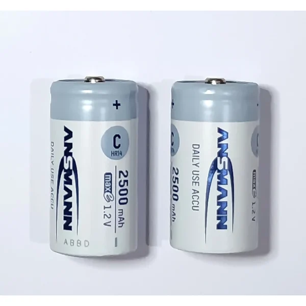 Pin trung sạc ANSMANN C2500 - (Baby C) vỉ 2 viên